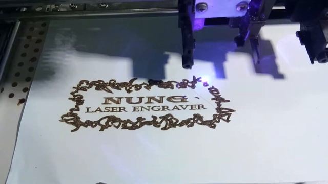 1000 mw. Laser cnc first test.(2) смотреть онлайн