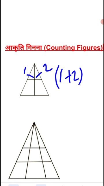 Counting Figures Triangle | Counting Figures Reasoning | Counting Figures Tricks | #ssccgl #Shorts