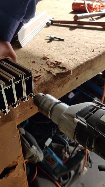 Aluminum Window drill hole _ Good Tools and Machinery Make Work Easy #viral #tranding смотреть онлайн