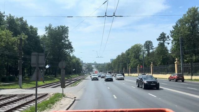 Поездка по Проспекту Гагарина в Нижнем Новгороде в 2024-м году смотреть онлайн