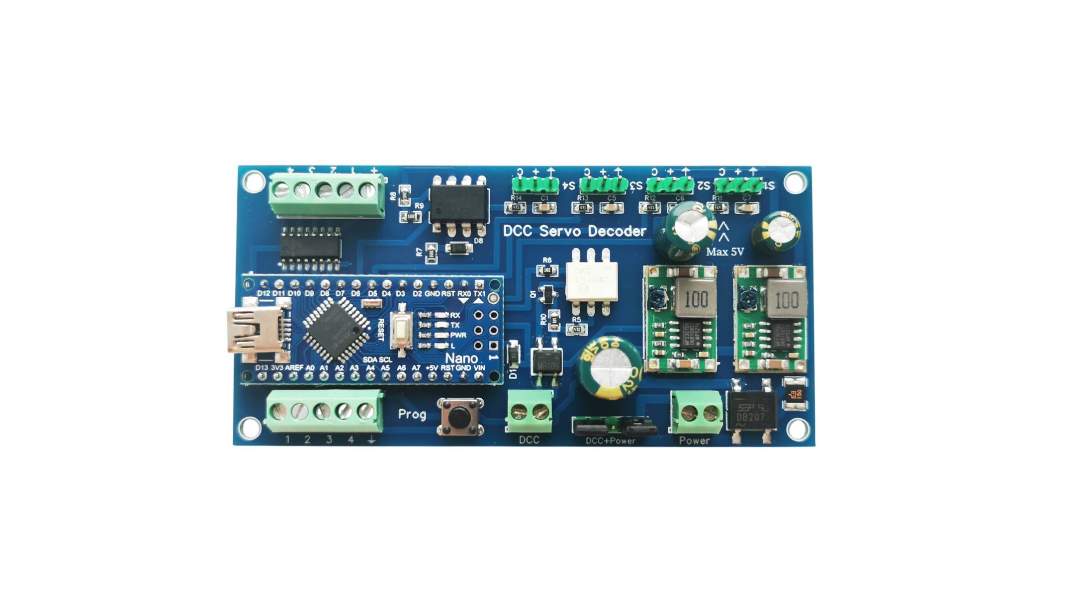 DCC Servo Decoder 4х