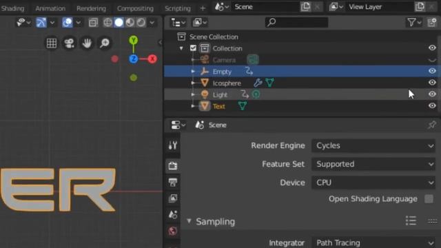 BLENDER simple ANIMATION and 3d Text | Blender 2.8 animation смотреть онлайн