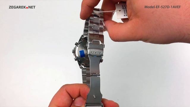 Casio EDIFICE Momentum EF-527D-1AVEF - Zegarek.net смотреть онлайн