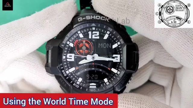 How To Set Time,compass,alarm,world  Time On A Casio G-Shock GA-1000 | TrendWatchLab |Casio 5302