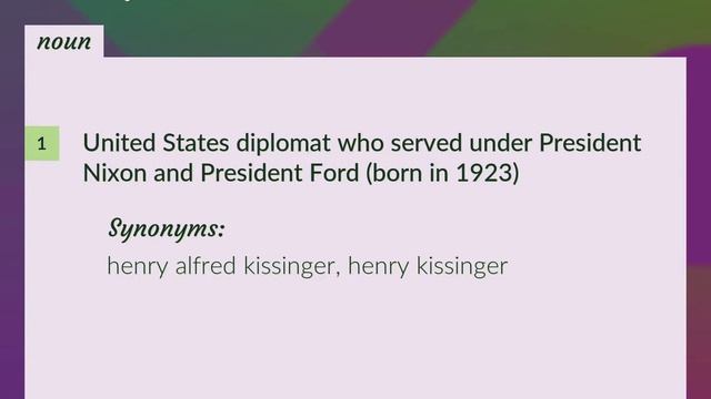 Kissinger | meaning of Kissinger смотреть онлайн
