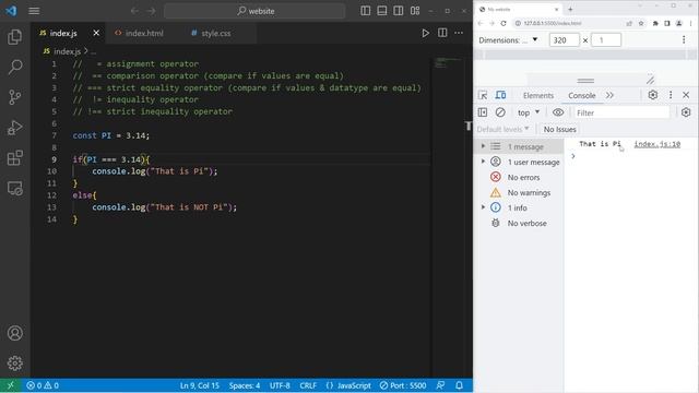 СТРОГОЕ РАВЕНСТВО JavaScript // JavaScript STRICT EQUALITY _18 смотреть онлайн