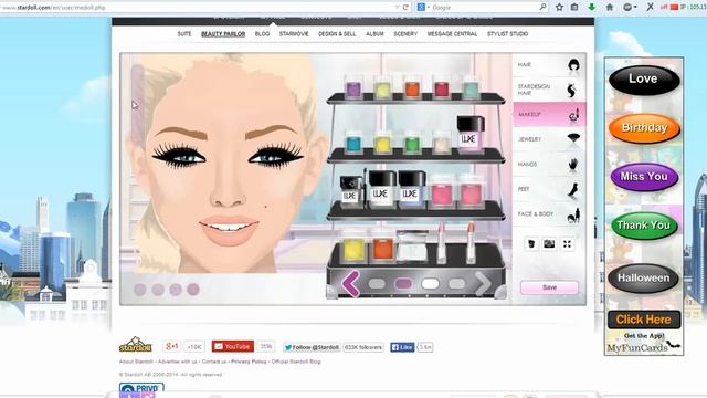 stardoll makeup #4 : Marlin Monro Makeup ♥♥ смотреть онлайн