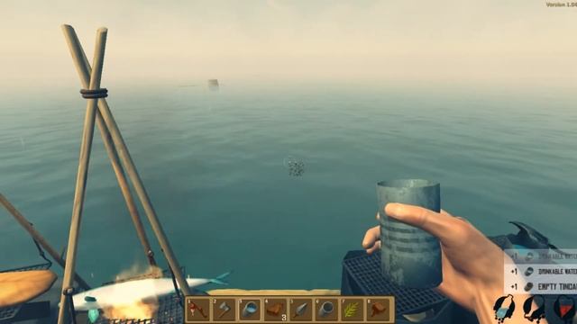 Raft выживание часть 2 отмохали акулу смотреть онлайн
