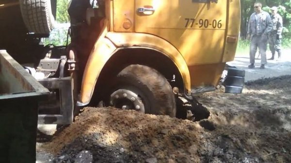 КАМАЗ пробуксовка.