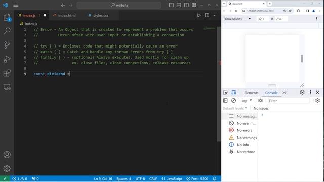 JavaScript Error handling in 9 minutes _61 смотреть онлайн