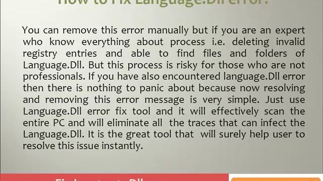 Fix Language.Dll error смотреть онлайн