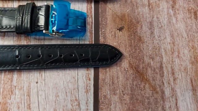 Black Full Grain Crocodile Custom Leather Strap For Zenith Chronomaster Watch смотреть онлайн