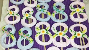 Восьмерки из безе к празднику 8 марта#Meringue eights for the holiday of March 8