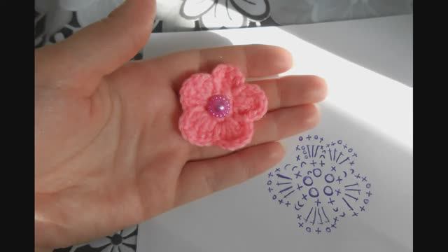 Цветочек крючком. МК Марьюшка смотреть онлайн