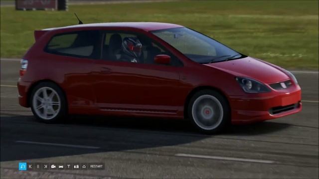 Two Civic Type Rs take to the track! (controller, manual w/ clutch, no assists) смотреть онлайн