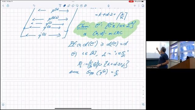 [CSS.318.1] Coding Theory Lecture 20: Locally Recoverable Codes смотреть онлайн