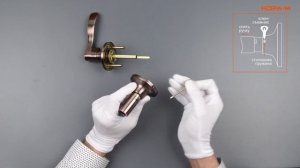 Как Cнять Декоративную Накладку с Межкомнатной Защелки НОРА-М и ISPARUS