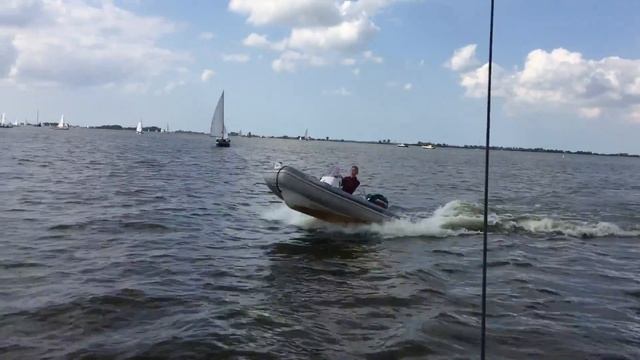 Grand Golden Line 380 with 40 hp two-stroke Mercury Elpto смотреть онлайн