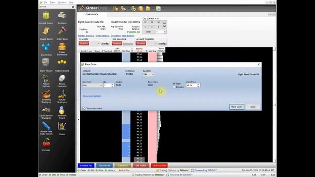 RTrader (Rithmic Trader). Как выставить ордер и автоматически добавить стоп лосс и тейк профит