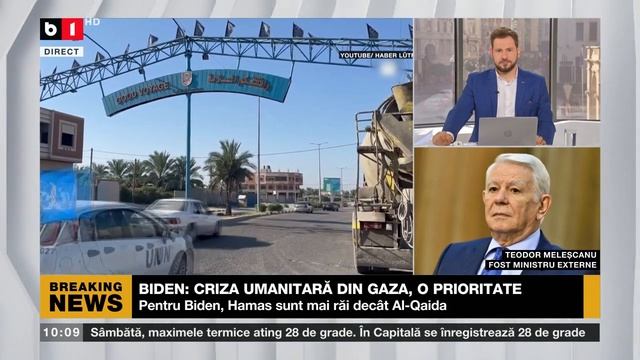 BIDEN: CRIZA UMANITARĂ DIN GAZA, O PRIORITATE_Știri B1TV_14 oct. 2023 смотреть онлайн