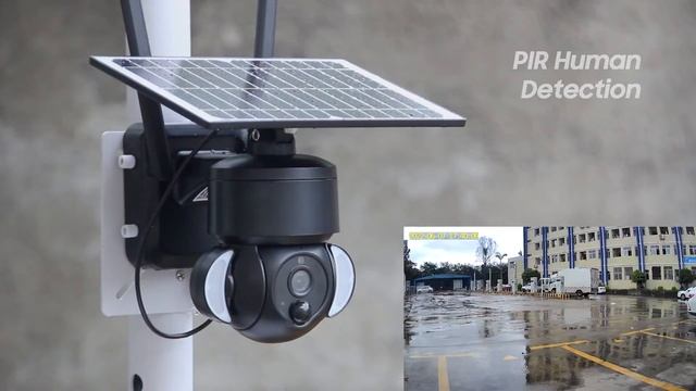 INQMEGA 518 Solar Battery Powered Floodlight Camera