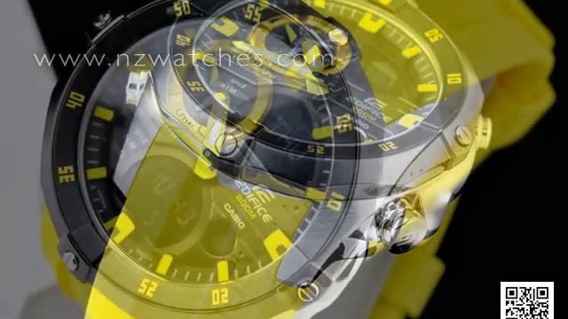 Casio Edifice Moon data Thermometer Advanced Marine watch EMA-100B-1A9, EMA100B смотреть онлайн