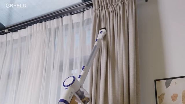 Orfeld H01 with 20000Pa power suction for hard floor, carpet and hair cleaning. смотреть онлайн