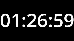 2 HOUR 55 MINUTE TIMER - No Sound - Full HD 1080p - COUNTDOWN 175 Minute Timer