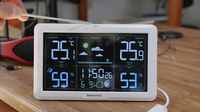 Wetterstation mit großem Display – Newentor Q7 im Test смотреть онлайн