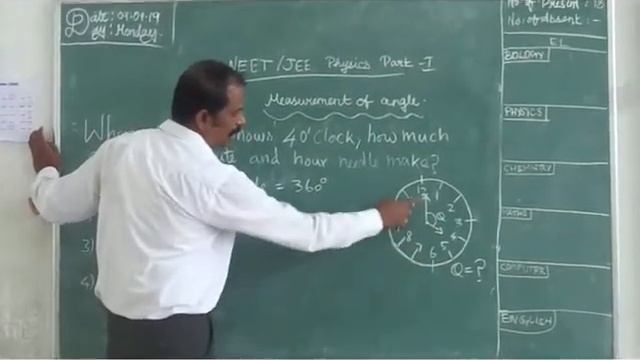 When a clock show 4 O clock how much angle by PROFESSOR D.SANKARESWARAN смотреть онлайн