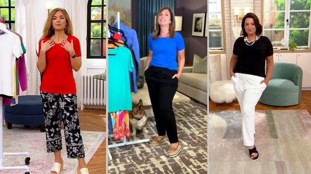 Susan Graver Weekend Essentials Comfy Cotton Knit Top on QVC смотреть онлайн