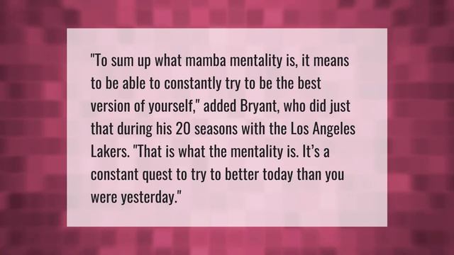 What did Kobe mean by Mamba mentality? смотреть онлайн
