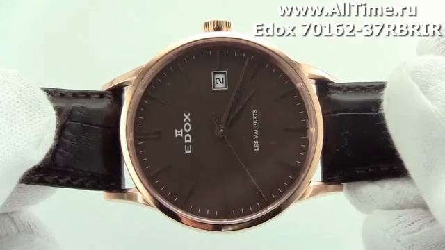 Мужские наручные швейцарские часы Edox 70162-37RBRIR смотреть онлайн