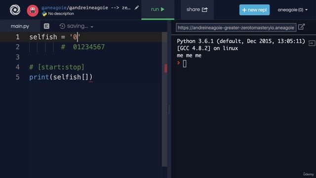 034 String Indexes смотреть онлайн