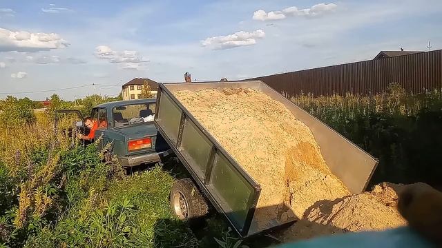 Сваливающие устройство на прицеп. Часть 2. смотреть онлайн