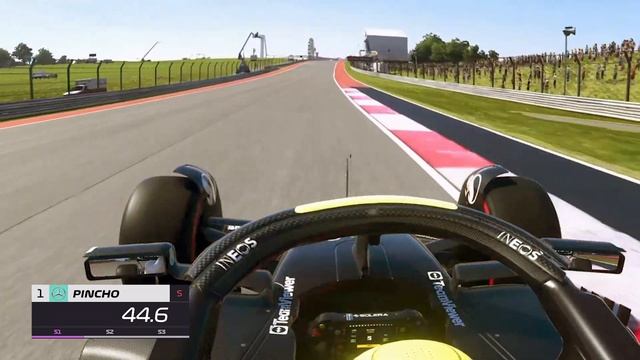 F1 23 COTA Hotlap 1:32.059 (Realistic camera, HUD animation) смотреть онлайн