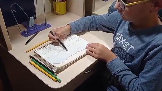 Як малювати пейзаж смотреть онлайн