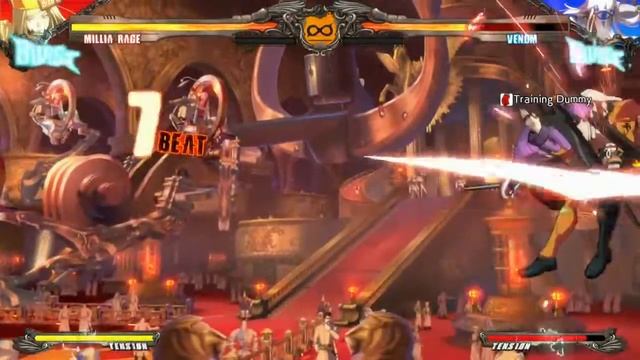 GGXrdR - Millia Anti Charge Blitz(corner oki) смотреть онлайн