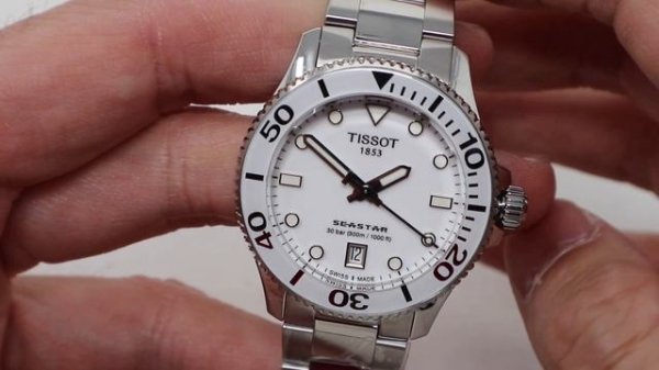 UNBOXING TISSOT SEASTAR 1000 36MM WHITE DIAL T1202101101100