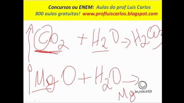 QUIMICA Chuva Acida Acidos Bases Sais e Oxidos Prof Luis Carlos e Prof Luciano смотреть онлайн