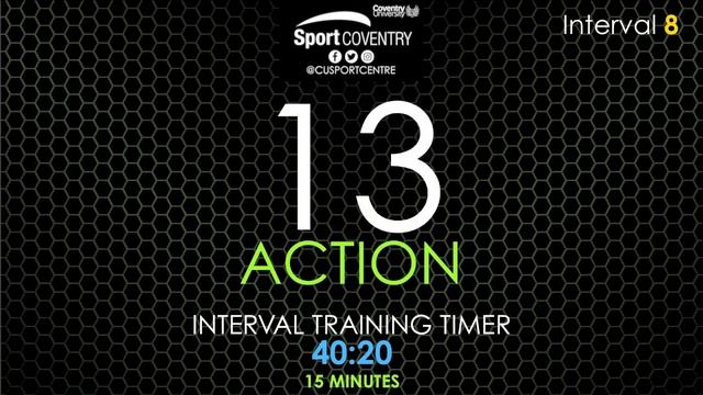 CU Sport & Recreation: Interval Training Timer 40:20 (15 minutes) смотреть онлайн