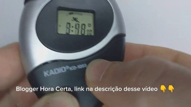Como acertar a hora e usar o cronômetro KADIO KD - 1069 смотреть онлайн