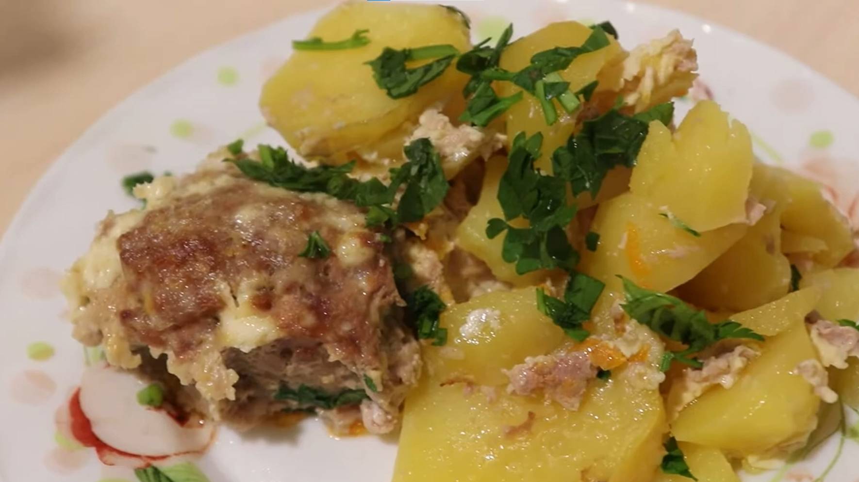 Ужин за 10 мин работы вкусный рецепт картофеля с фаршем. смотреть онлайн