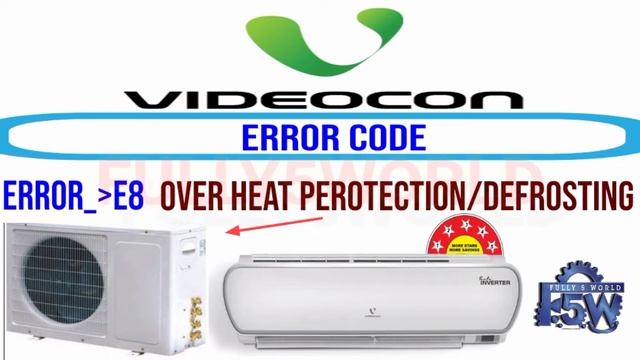 Videocon Invelter Ac error code E8 Faults And Solutions Urdu/Hindi смотреть онлайн