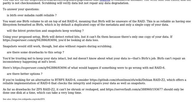 Btrfs over mdadm raid6? (3 Solutions!!) смотреть онлайн