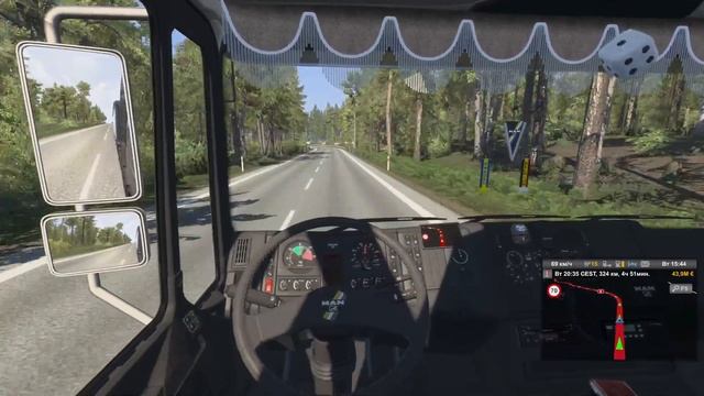 Euro Truck Simulator 2 - MAN F200 / Ольштын - Паневежис / Ячмень 530 км. смотреть онлайн