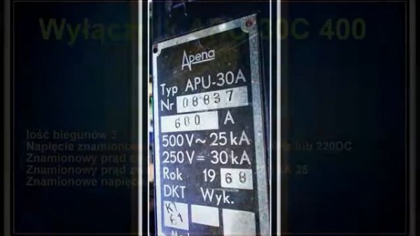 wylacznik apu 30a-w , Wyłącznik APU-30C-WA