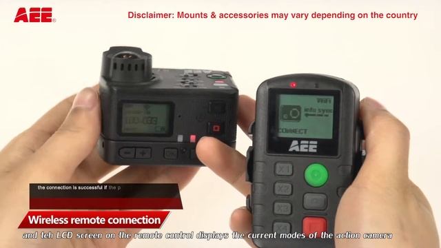 AEE WiFi Remote control connection / Пульт ДУ WiFi смотреть онлайн