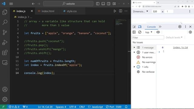 МАССИВЫ в JavaScript // Learn JavaScript ARRAYS смотреть онлайн