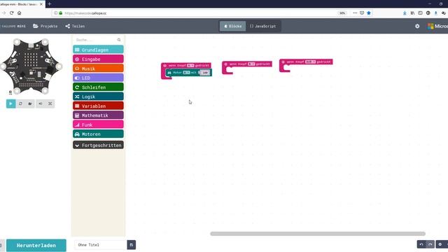 Calliope mini: zwei Motoren steuern (Software) смотреть онлайн